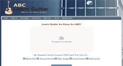 Desktop Screenshot of abclearnguitar.com