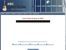 Tablet Screenshot of abclearnguitar.com